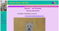 Desktop Screenshot of caninehouseofstyle.com
